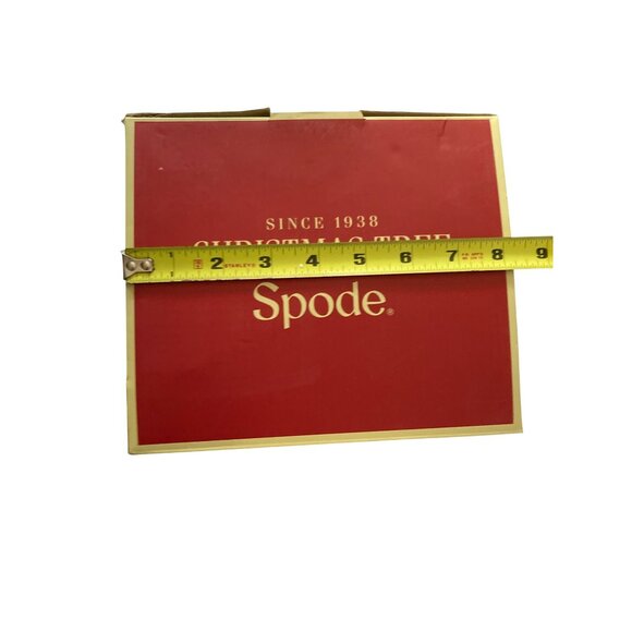 Vintage Spode Christmas Tree Clear Glass Pitcher Holiday Party Hosting Serving - Picture 4 of 5